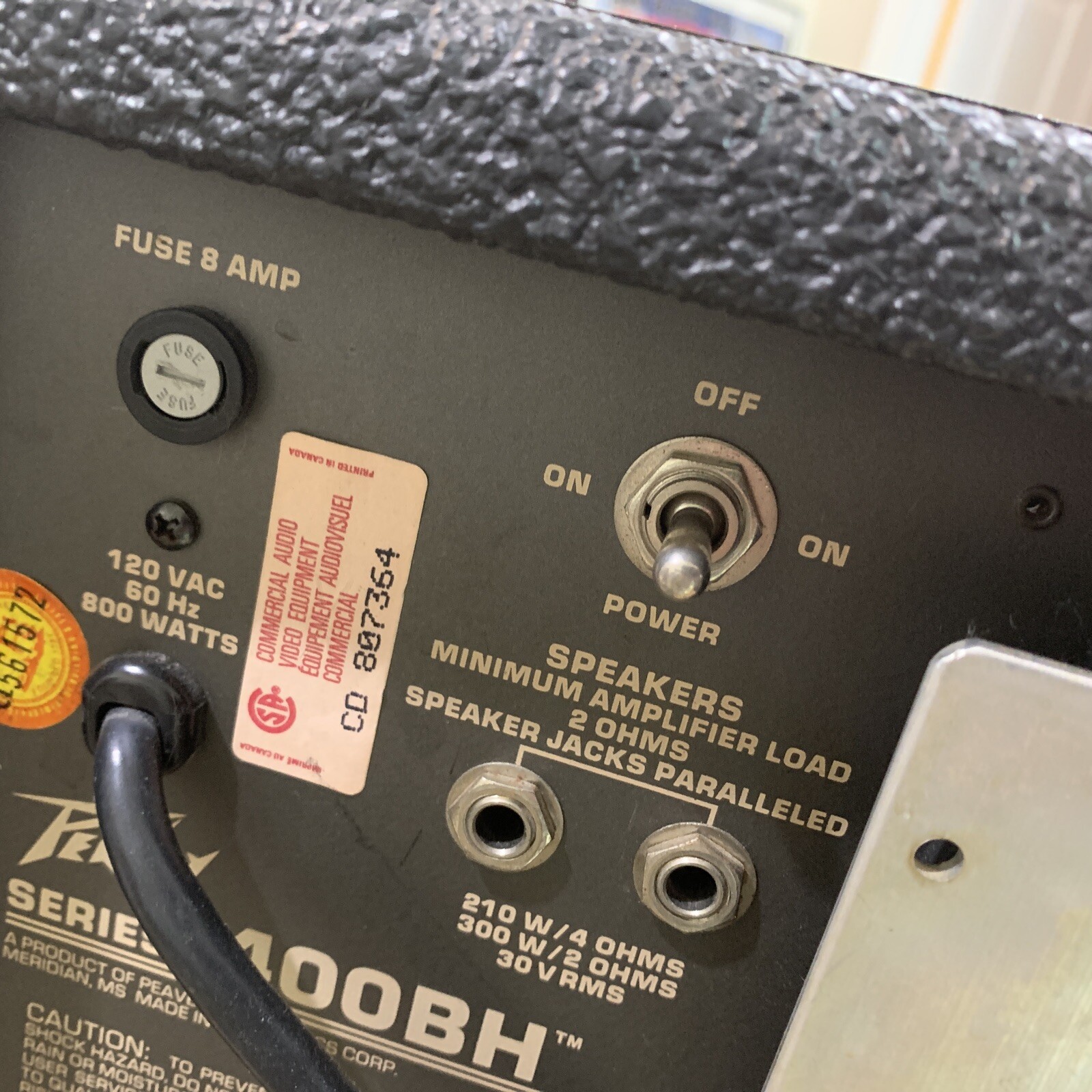 Peavy Mixer Amp XR600C Missing Knobs eBay