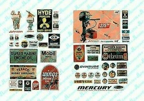 Décalcomanies 1945-1969 pour modélisme ferroviaire à l'échelle HO