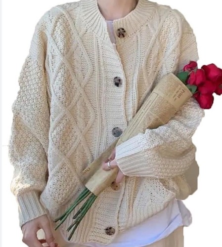 Fischer Pullover Strickjacke Highland Scotland reine Wolle klassisch adrett Gr. SM - Bild 5 von 6