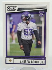 2022 PANINI SCORE ANDREW BOOTH JR ROOKIE FOOTBALL CARD VIKINGS NFL donruss topps