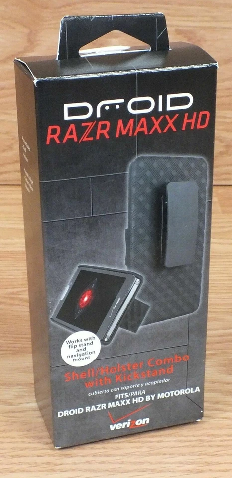 Genuine Verizon Droid Razr Maxx HD Shell / Holster Combo With Kickstand! *READ*  - Image 2 of 2
