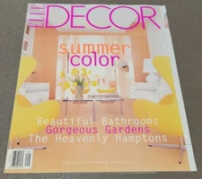 ELLE DECOR MAGAZINE 1998 AUG/SEPT HOME DESIGNS - ART - ROOM MAKEOVER