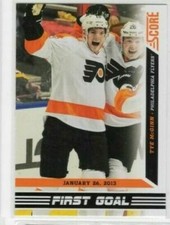 Tye McGinn 13-14 Panini Score First Goal #FG-18 Philadelphia Flyers