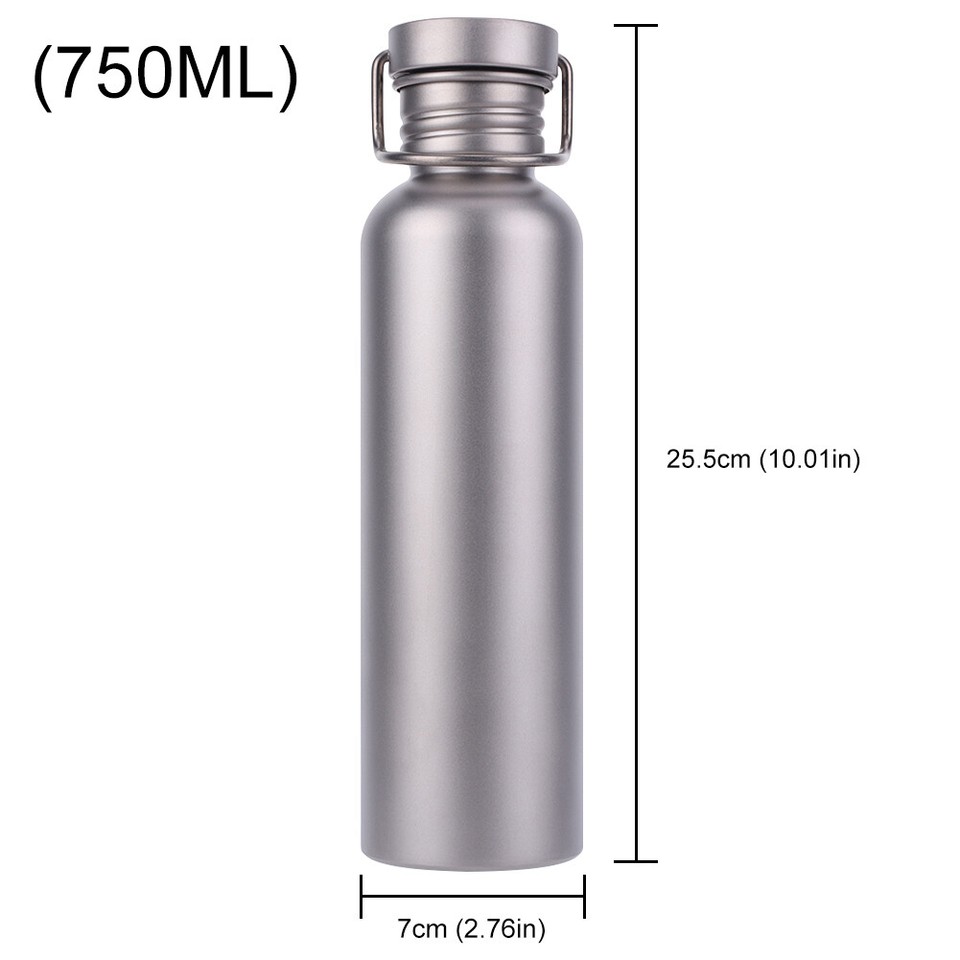 500/600/750ml Titanium Water Bottle Sports Water Bottle Outdoor Camping
