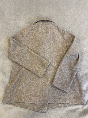 Womens Talbots Petites Jacket Pea Coat Sweater Gray Medium M - Picture 6 of 8
