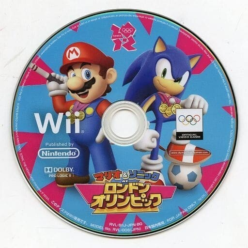 Disc only Mario & Sonic at the London Olympic Wii Japanese