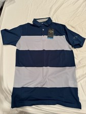 BRAND NEW WITH TAG Callaway Men  s Blue Stripe Opti-Dri Golf Polo - Small