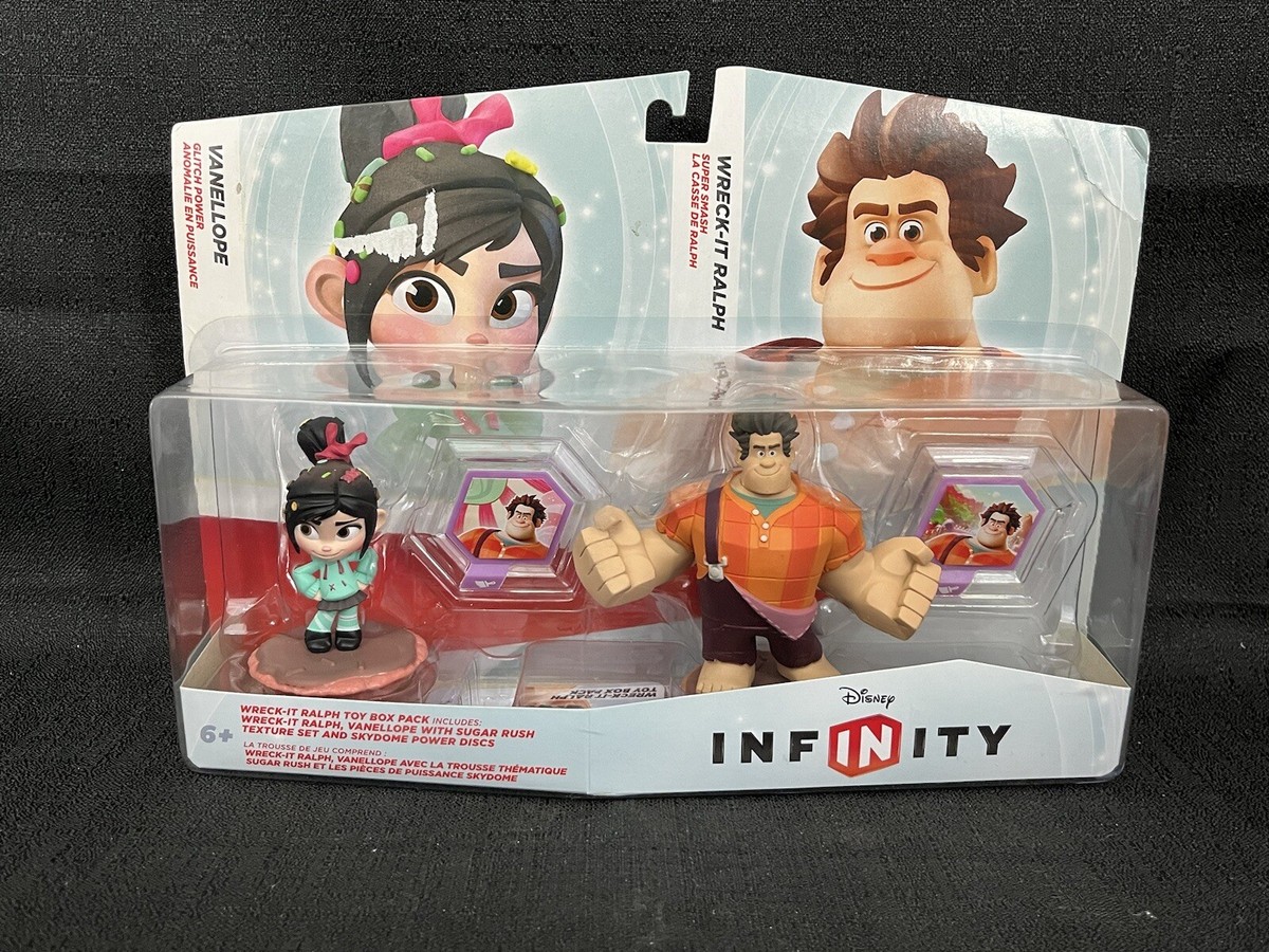 NEW Disney Infinity WRECK-IT RALPH VANELLOPE Toy Box Pack