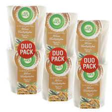3x Air Wick Wohlfühl Duftkerze Warme Vanilleplätzchen DUO Pack je 2x105g im Glas
