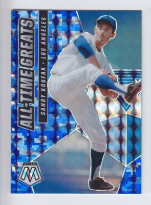 2021 PANINI MOSAIC BASEBALL SANDY KOUFAX BLUE PRIZM ALL TIME GREATS AGT1 Dodgers