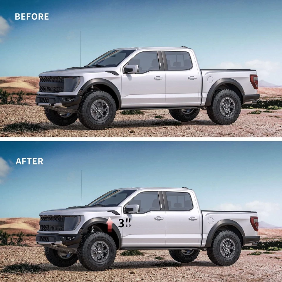 3" Front Ford Leveling Lift Kit For 2004-2023 Ford F150 2/4WD Expedition Mark LT Foto 4 de 4