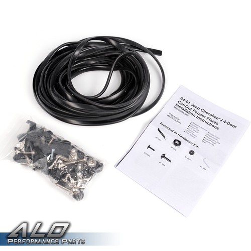 Fit For 84-01 Cherokee XJ 4-Door Pocket Rivet Off-road Wheel Wide Fender Flares - Picture 6 of 12