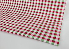 IKEA "ROSALIE" Meterware 100% Baumwolle - Stoff  140 cm breit- pink grün kariert