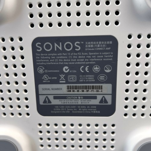 Amplificador de música estéreo digital Sonos Connect:Amp probado funciona sin cable de alimentación - Imagen 2 de 7