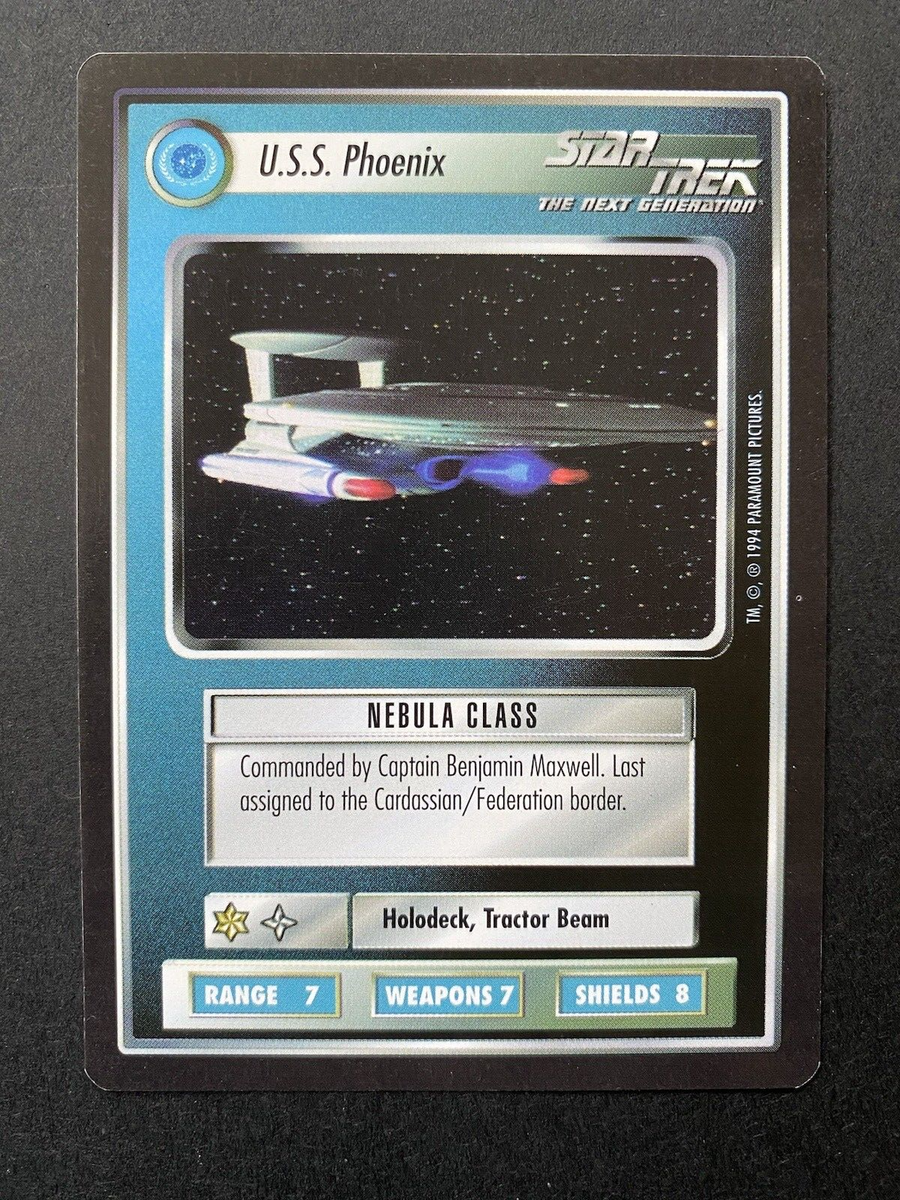 Star Trek CCG 1E Black Border USS Phoenix 1994 NM