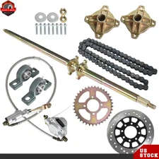 ChianDisc 29" 32" 44" For Go Kart Rear Live Axle Kit Sprocket Hub Brake Assembly