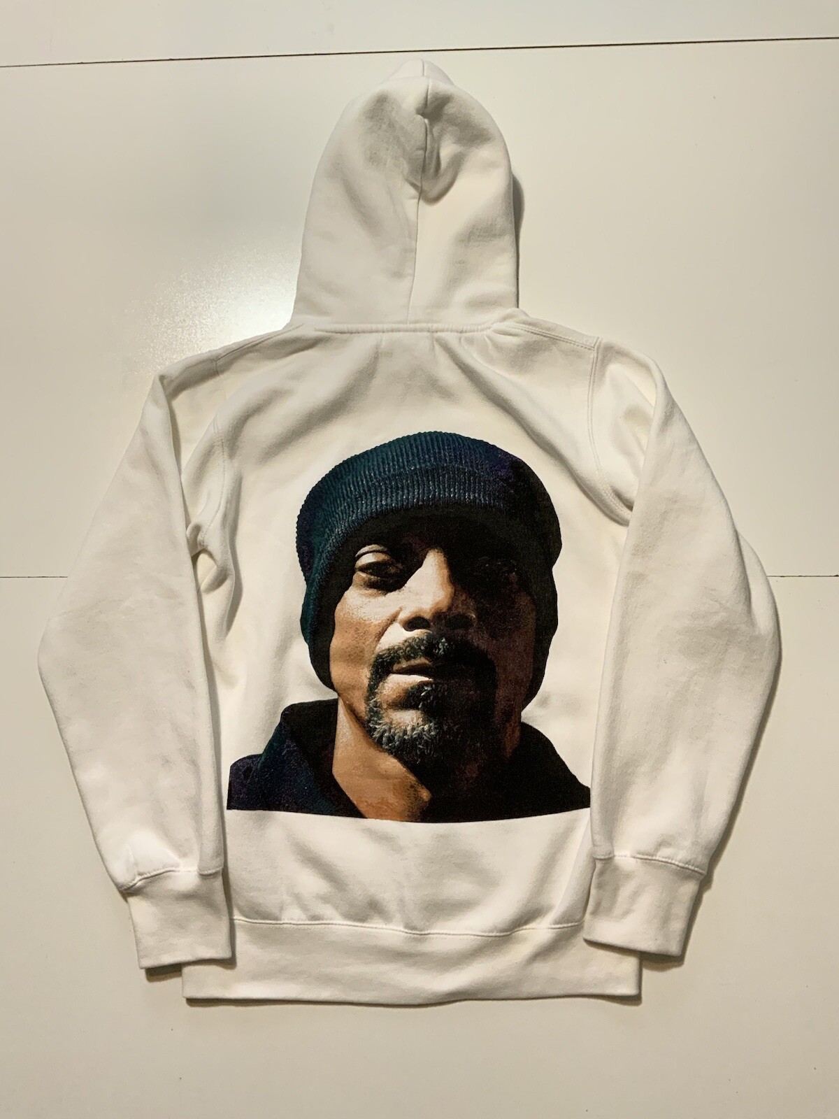 FILA Felpa con cappuccio maglione bianco Crooks & Castles X Death Row Records Snoop Dogg taglia S