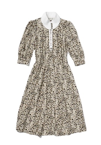 white midi tea dress Pascuelle Midi Dress