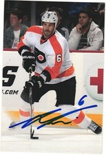 Andreas Lilja Autographed 4x6 Color Photo Philadelphia Flyers #6 White A
