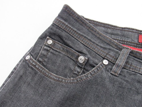 Pierre Cardin Regular fit straight leg Stretch Jeans Black W 33 / L31 SKU 8016 - Picture 6 of 10