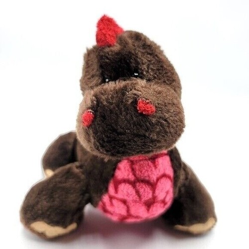 Webkinz Cocoa Dinosaur Plush Brown Red 9" Soft Stuffed Animal Spikes & Dots - Picture 2 of 10