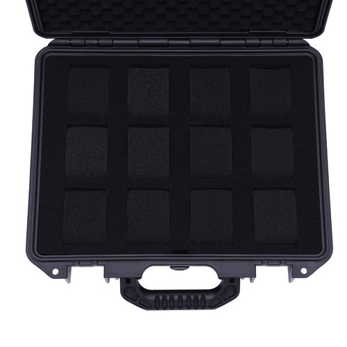 12Slot Watch Travel Case Hard Shell Protection Organizer Jewelry