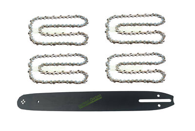 40cm 1,3 mm 3/8'' 56 TG Schwert + 4X Kette für Matrix EK 2200-40-3 / Güde KS