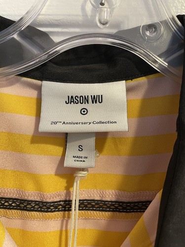 Jason Wu Target Anniversary Size S Striped Shirt Dress Multicolored Pleated - Picture 2 of 3