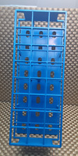 Nalgene Polypropylene 30mm Test Tube Rack Holder/Blue/ 24 tear drop spaces