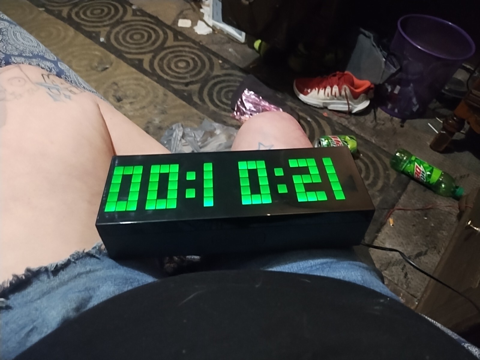 Chihai Kosda 2" Big LED Digital Alarm Clock With Countdown Function RED