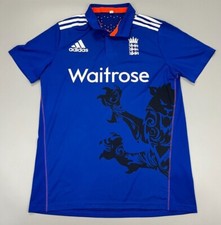 Mens Official Adidas ECB England 2015 ODI Cricket Jersey Shirt Top Sz M-L