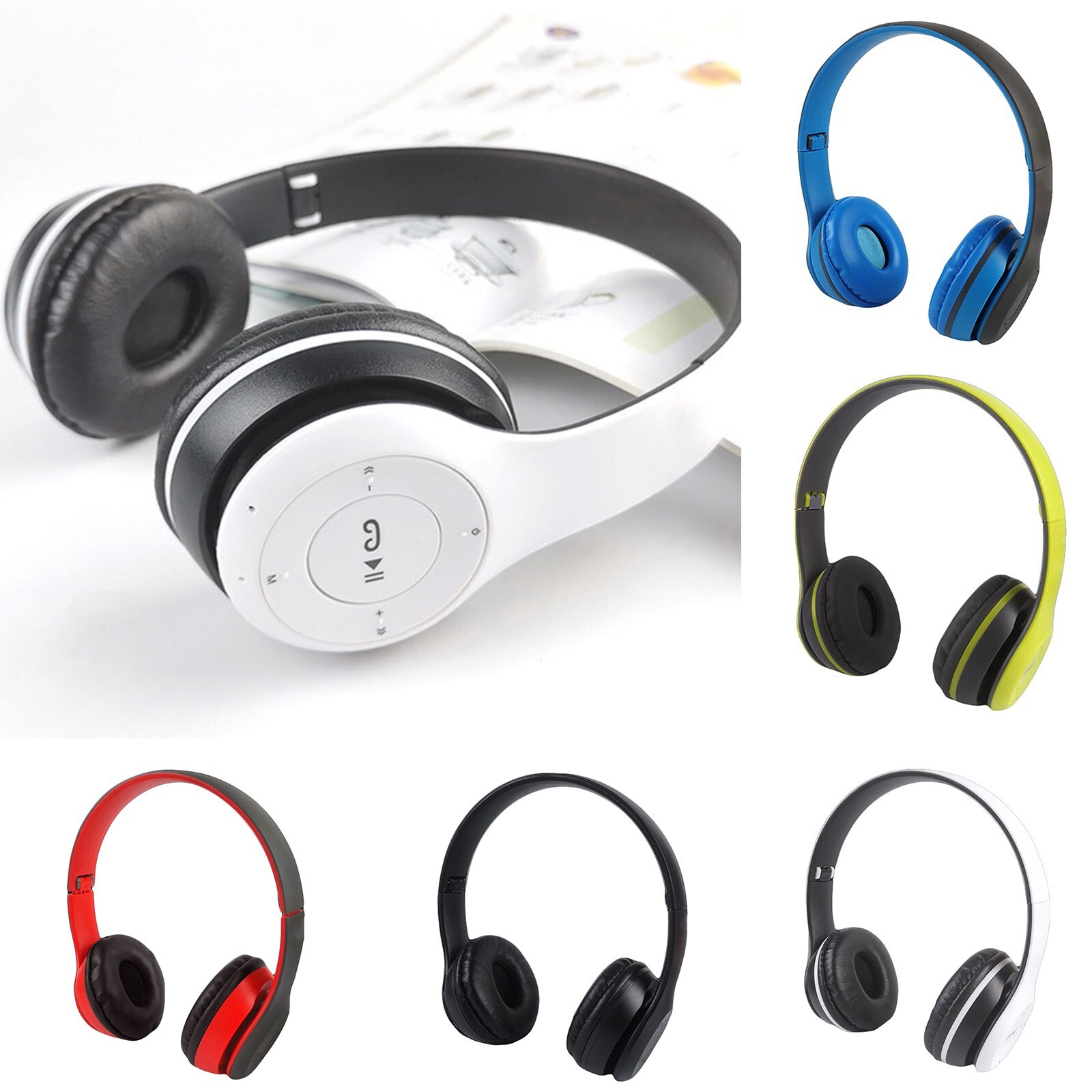 P47 Bluetooth 4.2 Headphones Stereo Headset Wireless Foldable Over-Ear Earphone*