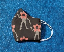 Washable Handmade Fabric Face Mask filter pocket STRANGER THINGS DEMOGORGON