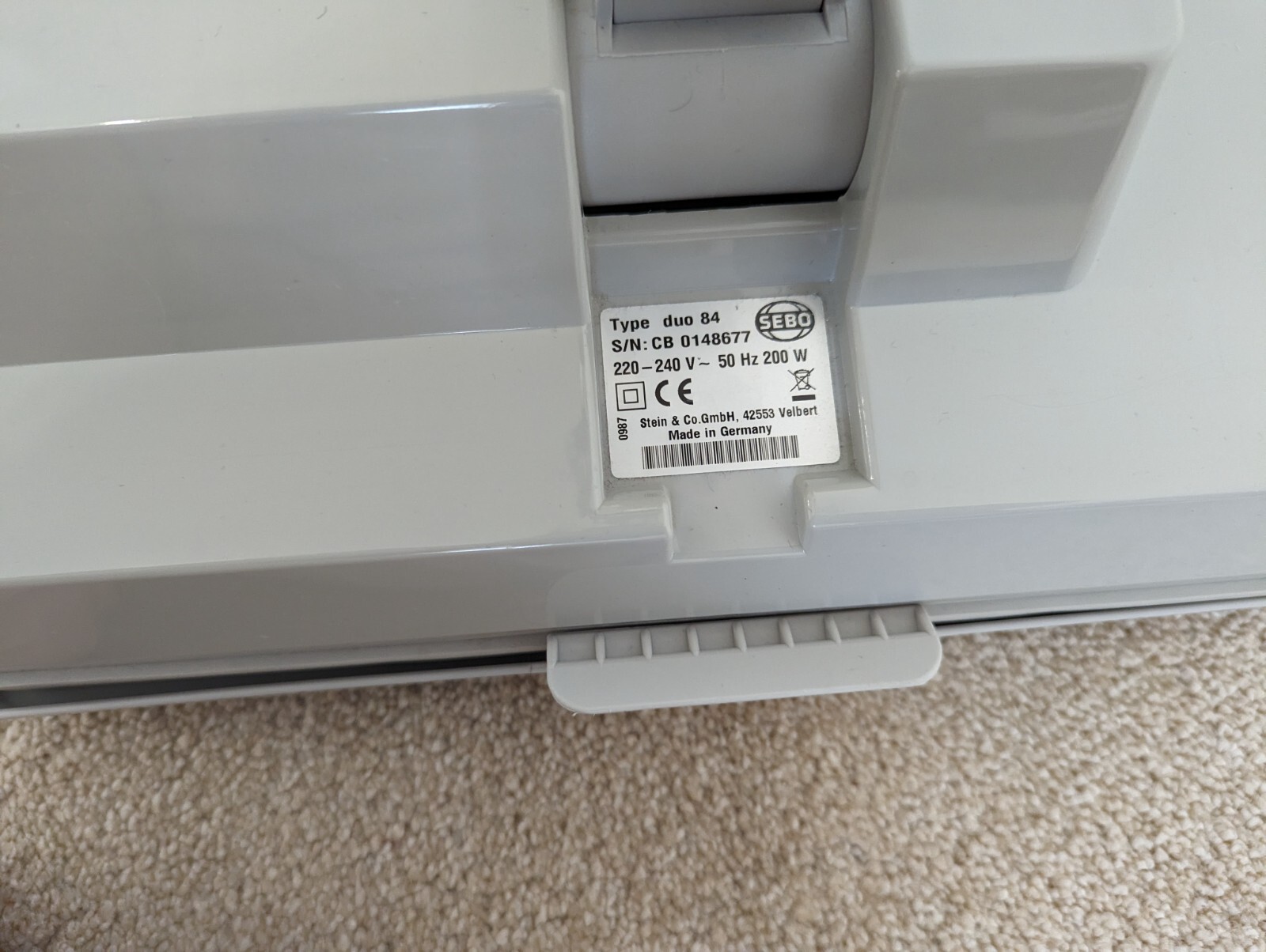 Sebo DUO Carpet Cleaning Machine Pretreatment Agitator / Dry Carpet