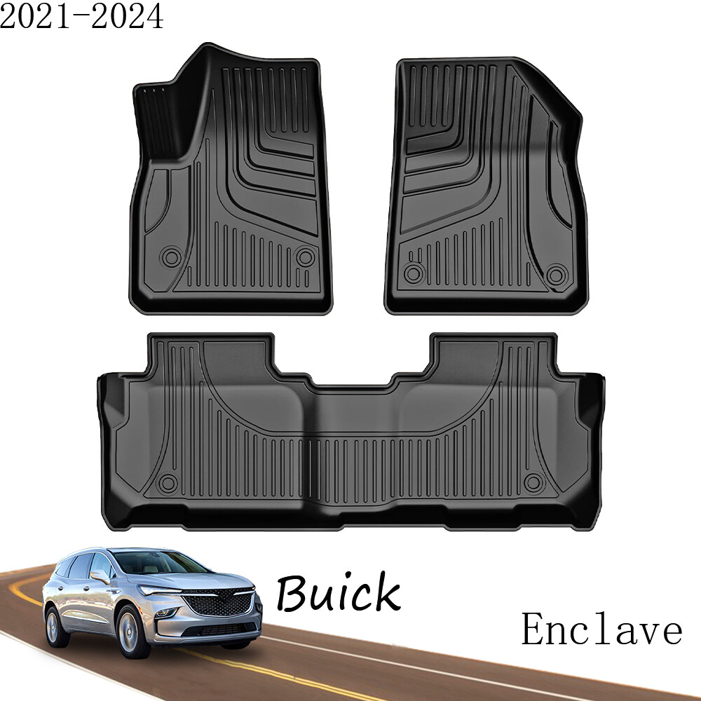 Car Floor Mats Liners Carpets All Weather For Buick Enclave 20212024
