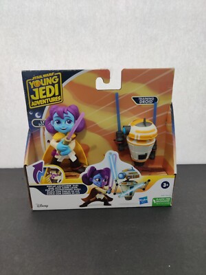 Star Wars Young Jedi Adventures Pop-Up Lightsaber Duel Lys Solay  Training Droid