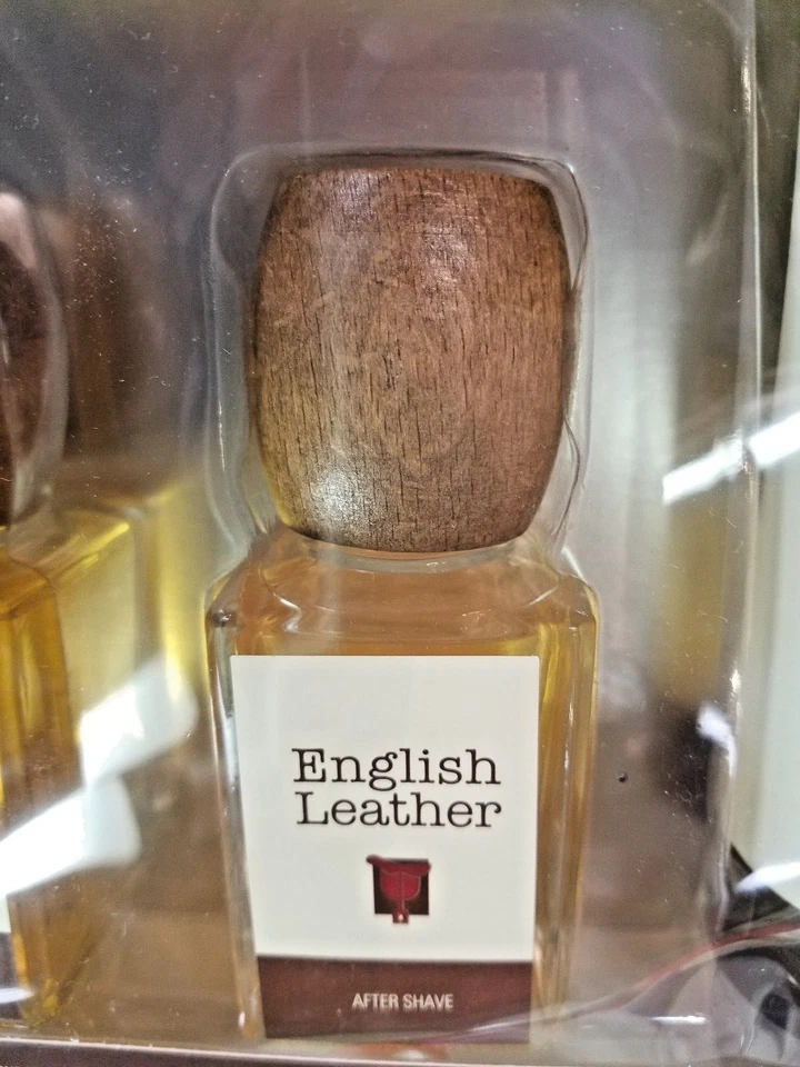 JUEGO DE REGALO de cuero inglés para hombre de Dana 3,4 oz después del afeitado y colonia + gel de baño Foto 3 de 4