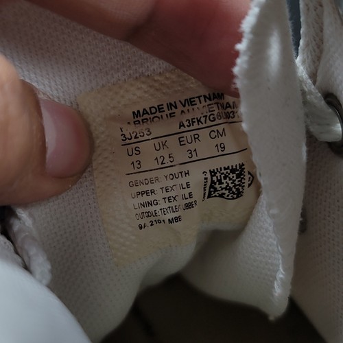 Converse Chuck Taylor Hi Top Shoes Toddler Sz 13 White Canvas Sneakers - Picture 9 of 9