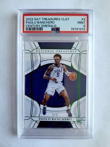 Paolo Banchero [Century Emerald] #2 2022 Panini National Treasures Collegiate card