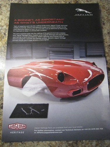 JAGUAR EINE MOTORHAUBE SO WICHTIG WIE WAS DARUNTER IST 2015 WERBUNG A4 GRÖßE Datei 5