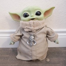 Star Wars Mandalorian The Child Baby Yoda Grogu 11" Plush Toy  Pendant MATTEL