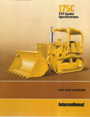 Equipment Brochure - International - IH 175C - Crawler Pay Loader - 1975 (EB838) - Picture 1 of 1