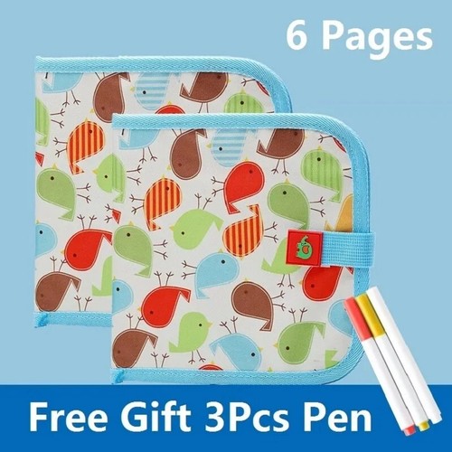 Children Magic Blackboard Drawing Board 6 Sides Erasable with 3 Chalk Pens - 第 28/28 張圖片