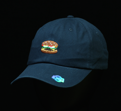 Hamburger Dad Hat Plain Baseball Burger 