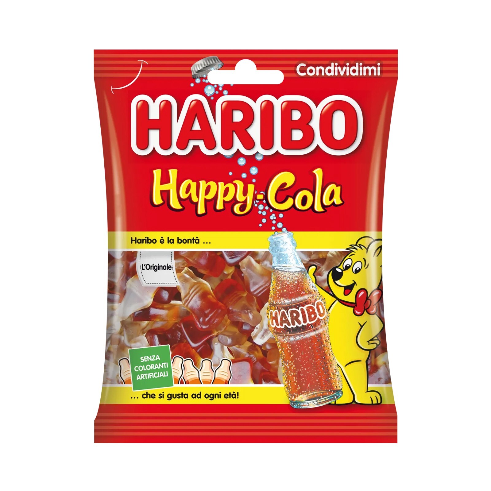 Haribo Caramelle Happy Cola  Busta da 100 grammi