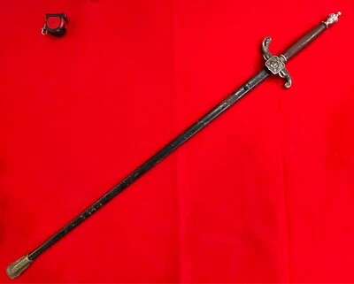 Vintage Antique Old US Fraternal Masonic Sword w/ Scabbard - Image 1 of 4
