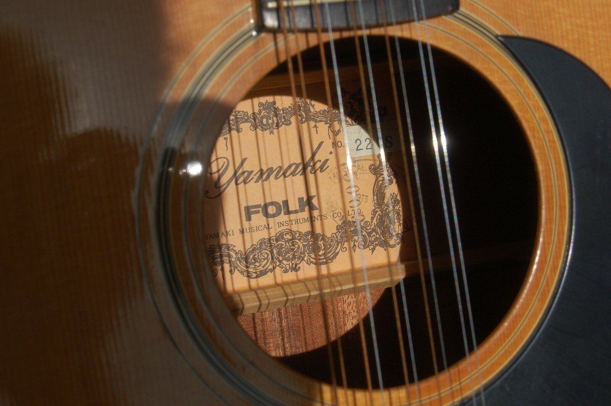 YAMAKI 220 ACOUSTIC FOLK 12 STRING GUITAR 1973 | eBay YAMAKI 220 ACOUSTIC FOLK 12 STRING GUITAR 1973 | eBay