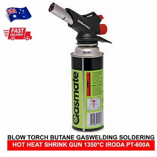 BLOW TORCH BUTANE GASWELDING SOLDERING HOT HEAT SHRINK GUN 1350°C IRODA