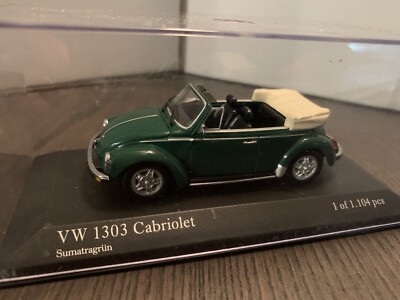 Minichamps VW Beetle Käfer 1303 Cabriolet Sumatragrün 1 Of 1,104