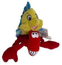 Disney Store Little Mermaid Sebastian Flounder Beanie Bean Bag Plush Toy NWT